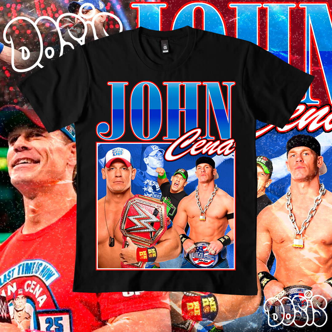 Playera John Cena WWE Vintage Retro