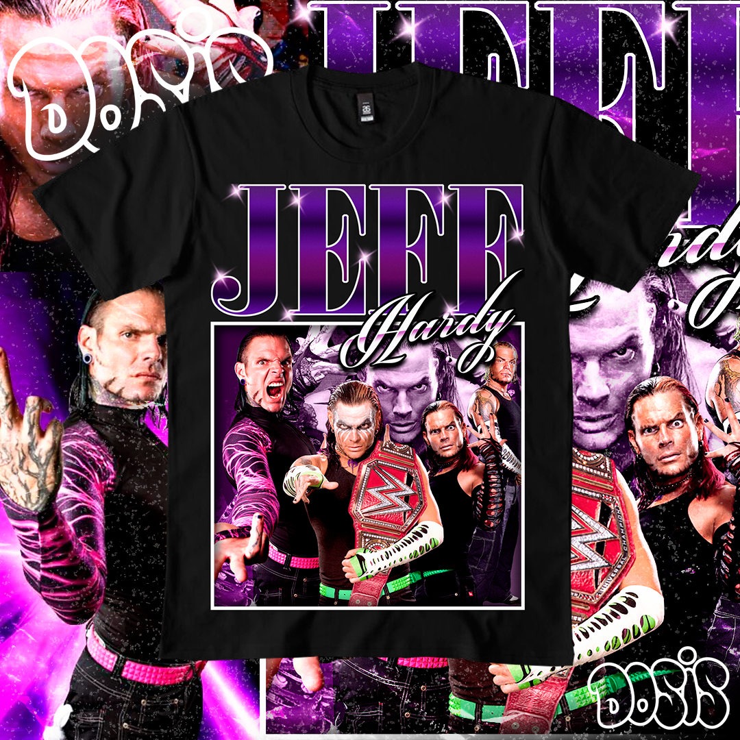 Playera Jeff Hardy WWE Vintage Retro