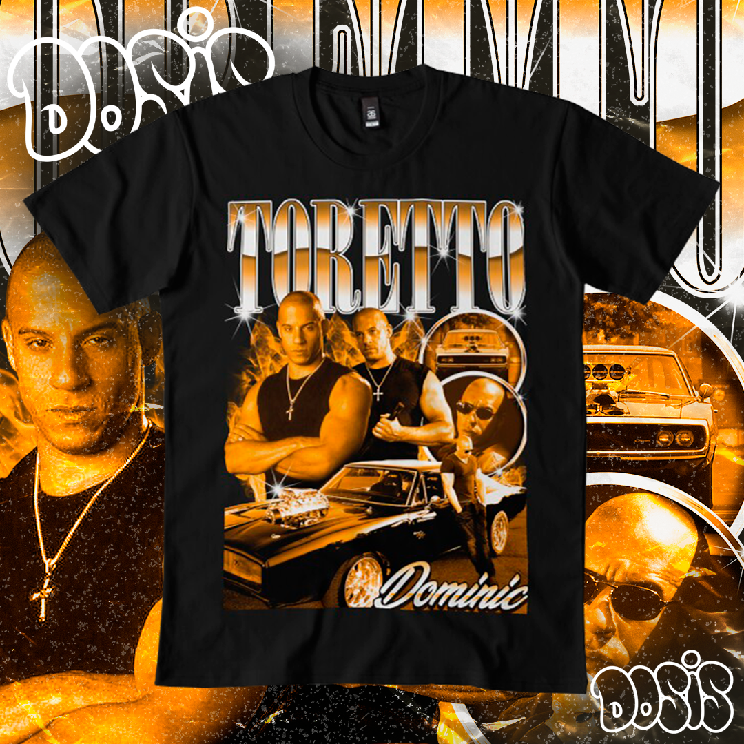 Playera Dominic Toretto Rápidos y Furiosos Vintage Retro