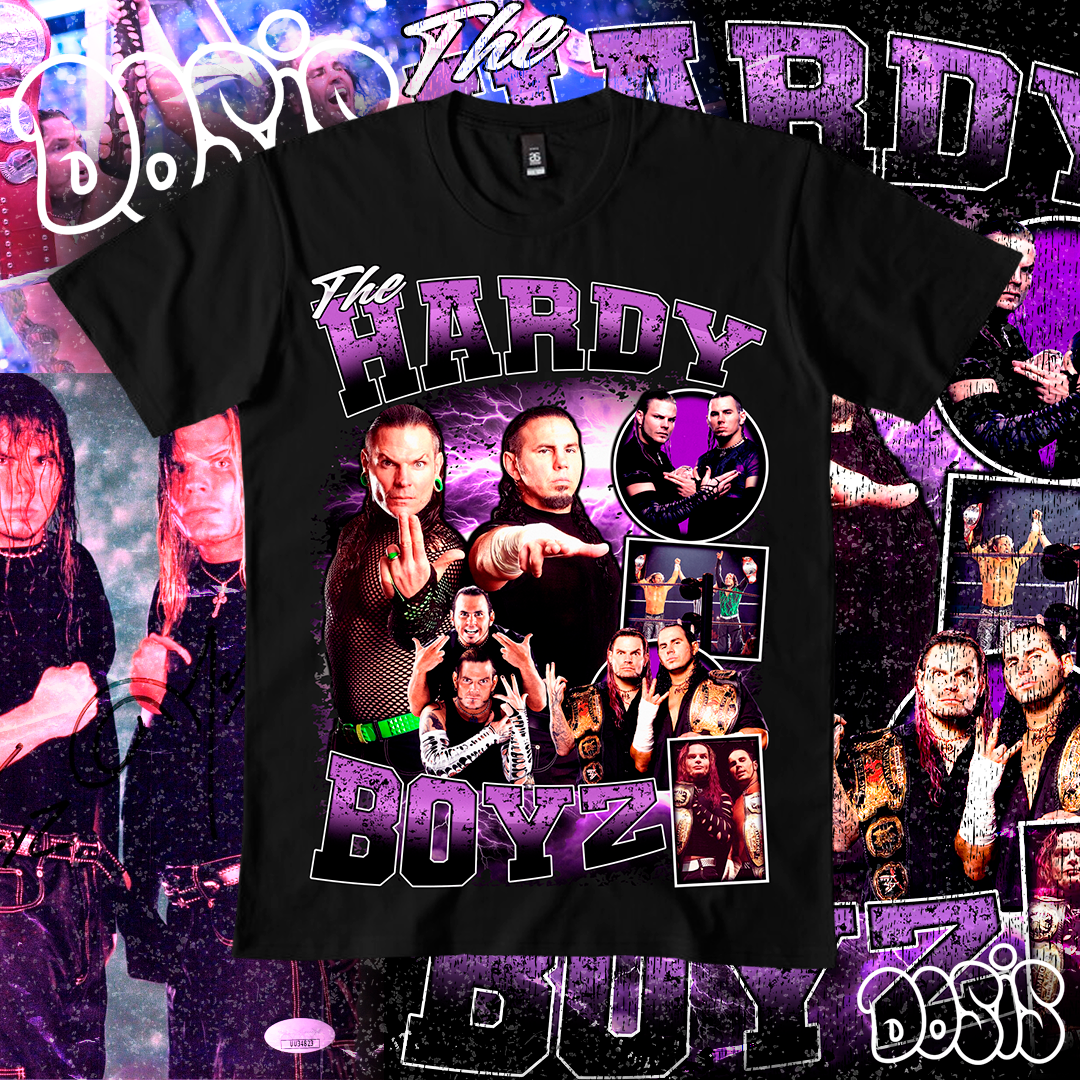 Playera The Hardy Boyz WWE Grunge Vintage