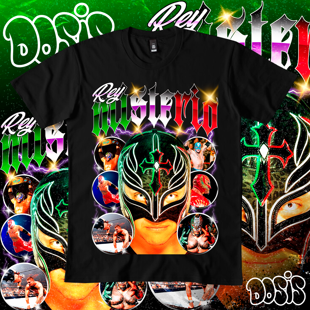 Playera Rey Misterio WWE Vintage