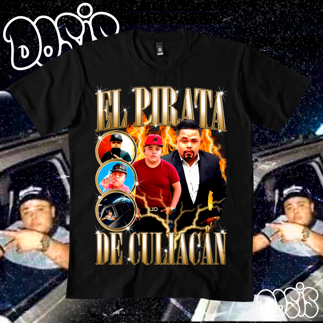 Playera El Pirata de Culiacán Que Rollo Plebes – DOSIS