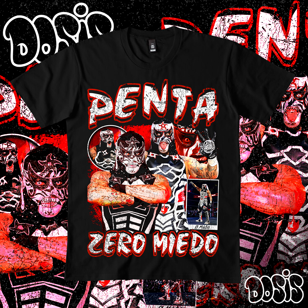 Playera Penta Zero Miedo WWE Grunge