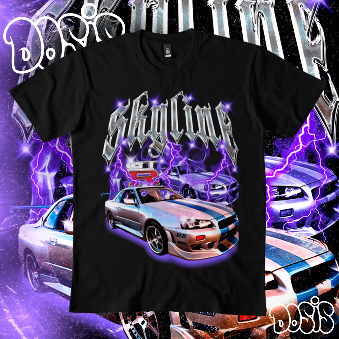 Playera Nissan Skyline GTR Vintage Retro
