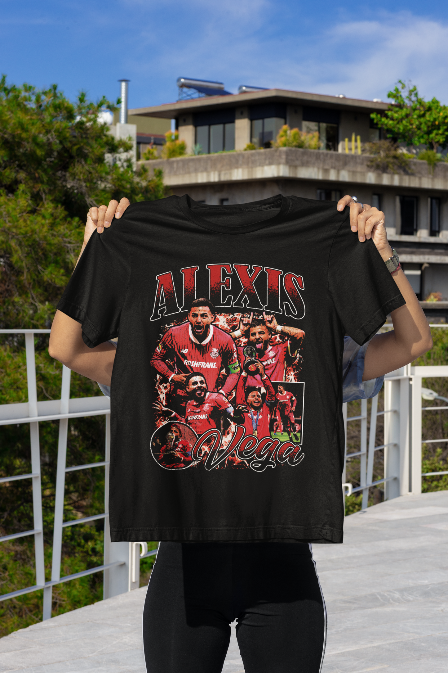 Playera Alexis Vega Toluca FC Campeón Vintage