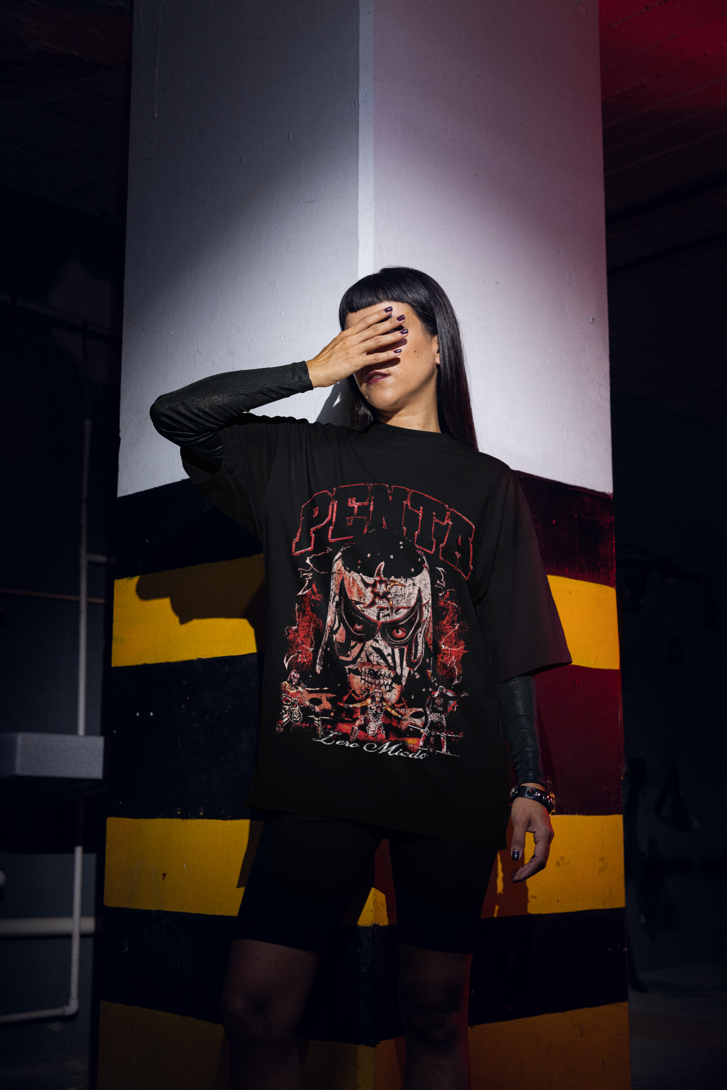 Playera Penta Zero Miedo Grunge WWE Streetwear