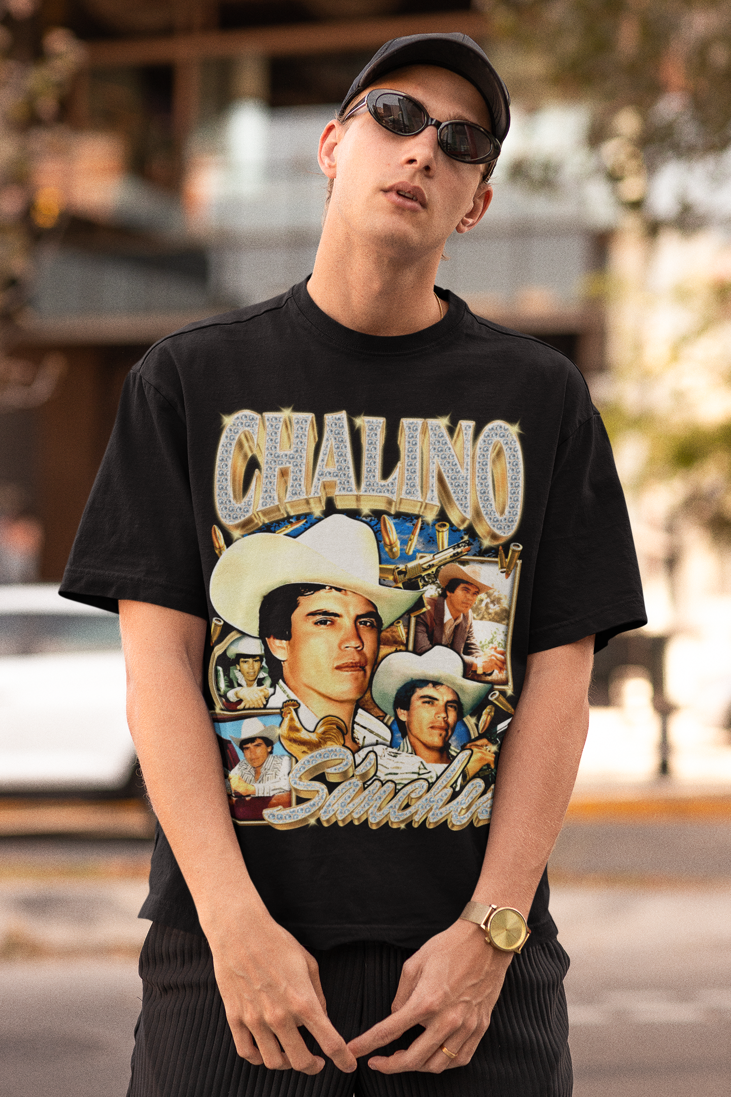 Playera Chalino Sánchez El Rey del Corrido Vintage Retro