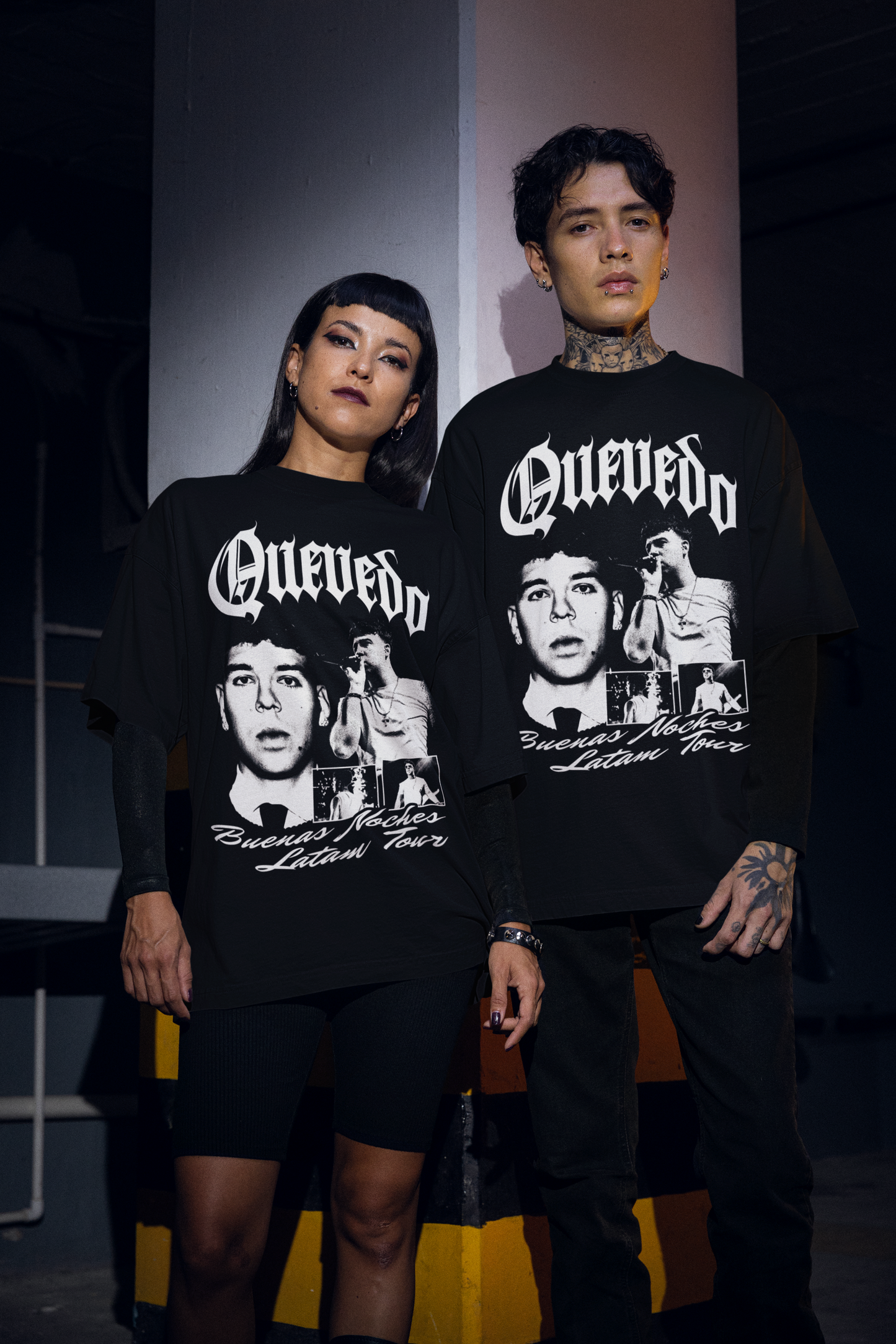 Playera Quevedo Buenas Noches Tour Vintage