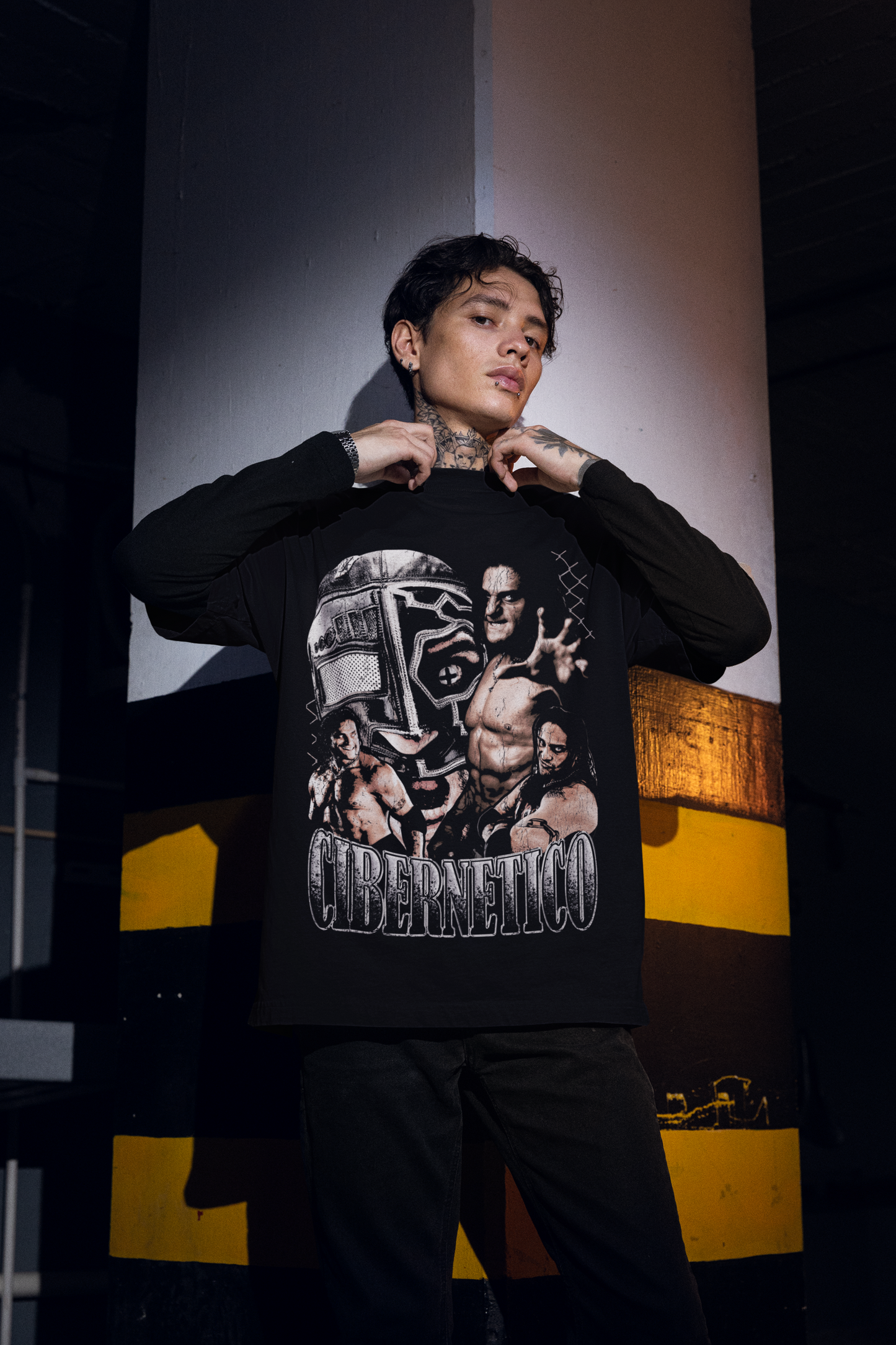 Playera El Cibernético Lucha Libre Vintage Retro