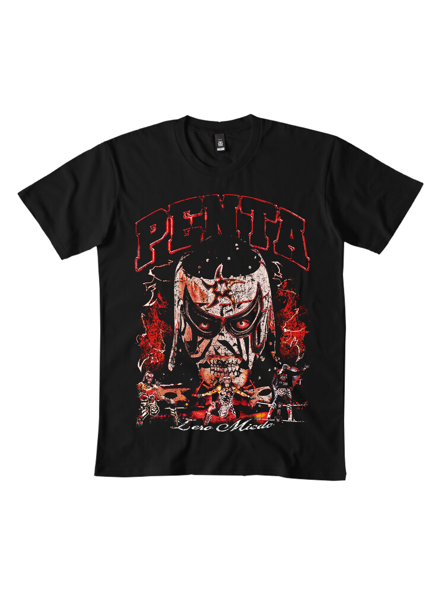 Playera Penta Zero Miedo Grunge WWE Streetwear