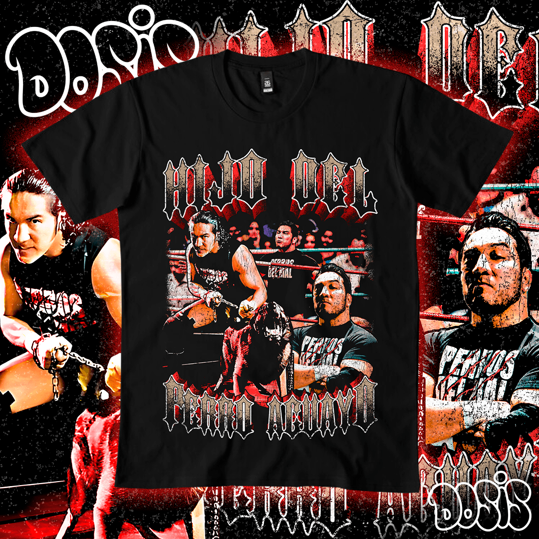 Playera El Hijo del Perro Aguayo Triple AAA Vintage Retro