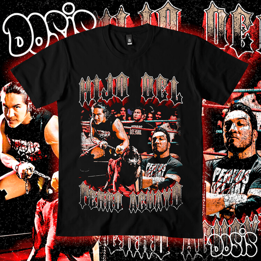 Playera El Hijo del Perro Aguayo Triple AAA Vintage Retro