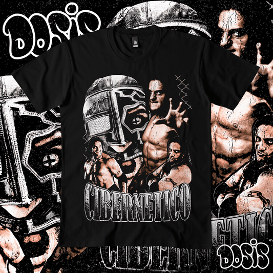 Playera El Cibernético Lucha Libre Vintage Retro
