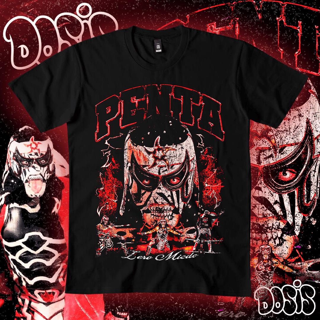 Playera Penta Zero Miedo Grunge WWE Streetwear