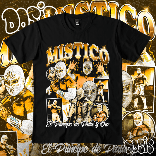 Playera El Místico El Principe de Plata y Oro Vintage Retro