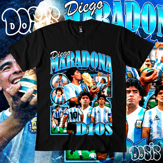 Playera Diego Maradona D10S Vintage Retro