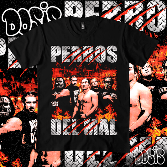 Playera Los Perros del Mal Triple AAA Vintage Retro
