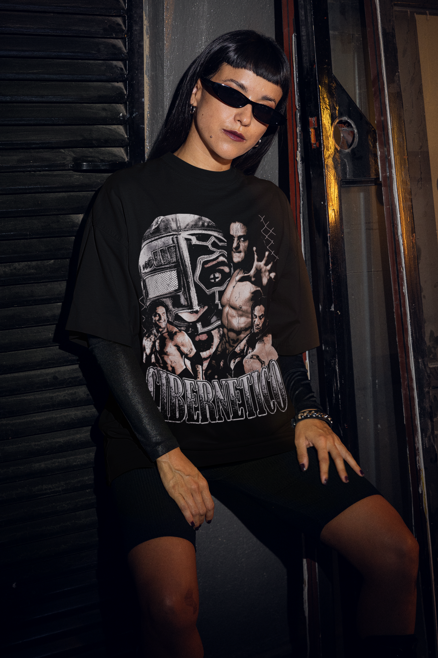 Playera El Cibernético Lucha Libre Vintage Retro
