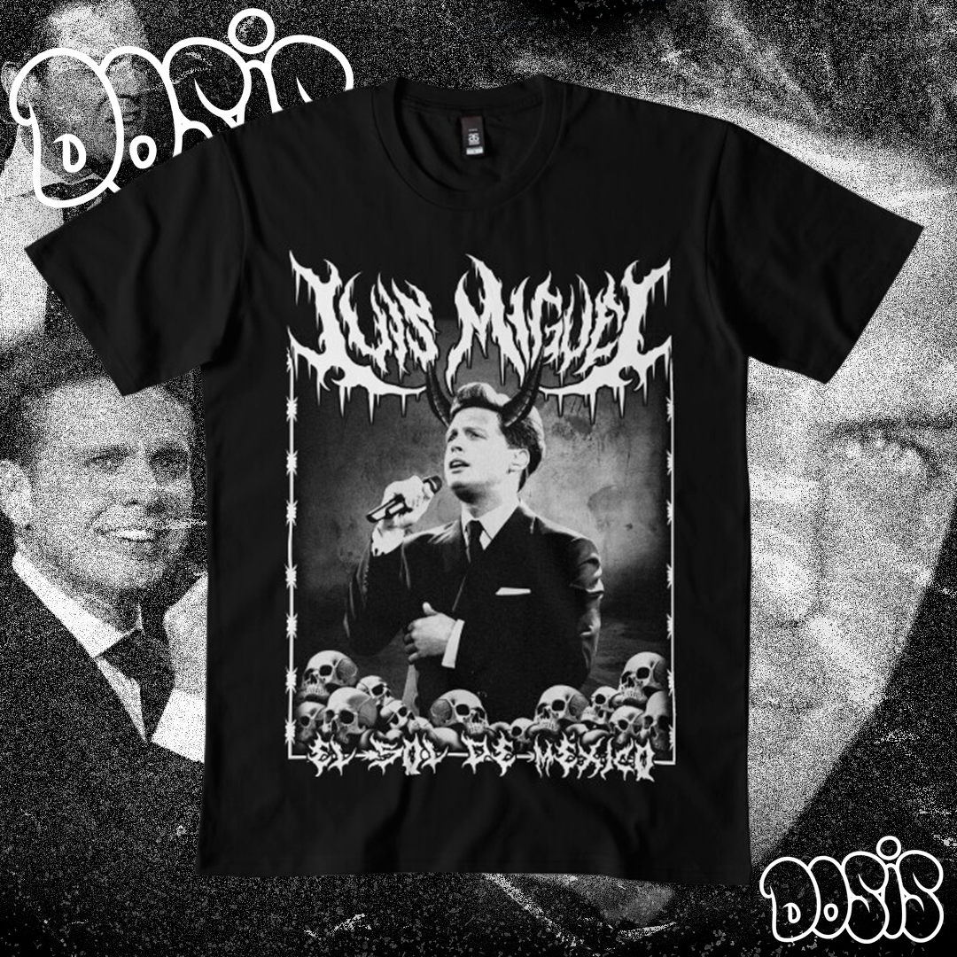 Playera Luis Miguel El Sol de México Dark Metal