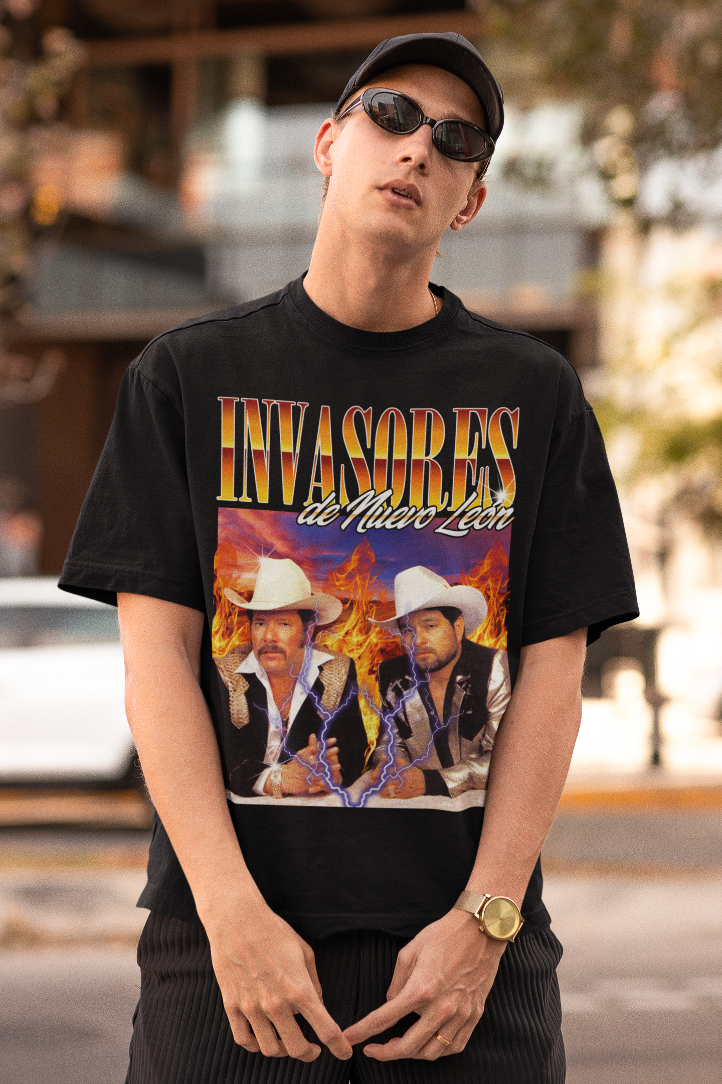 Playera Los Invasores de Nuevo León Vintage Retro