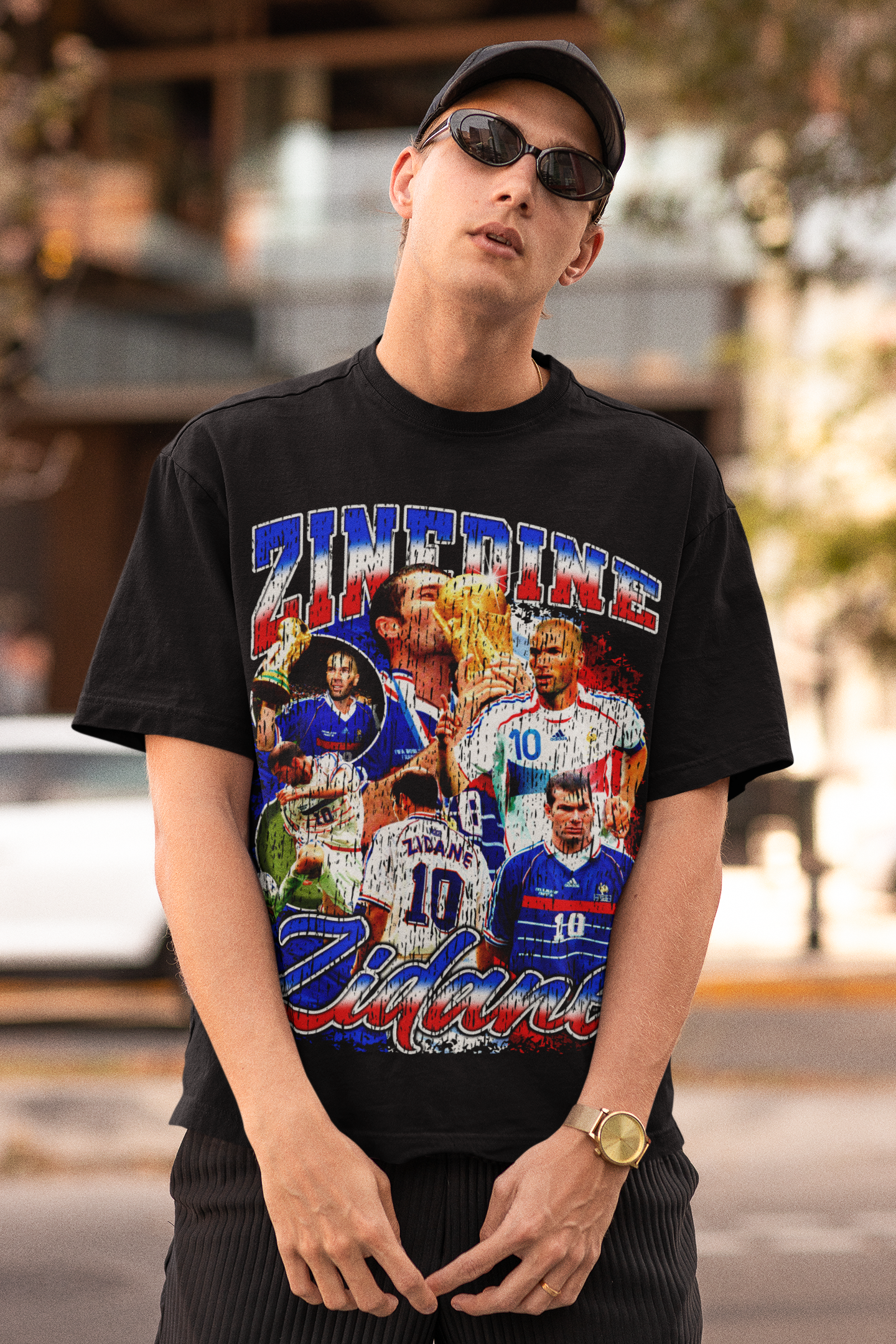 Playera Zinedine Zidane Zizou Grunge Vintage Retro