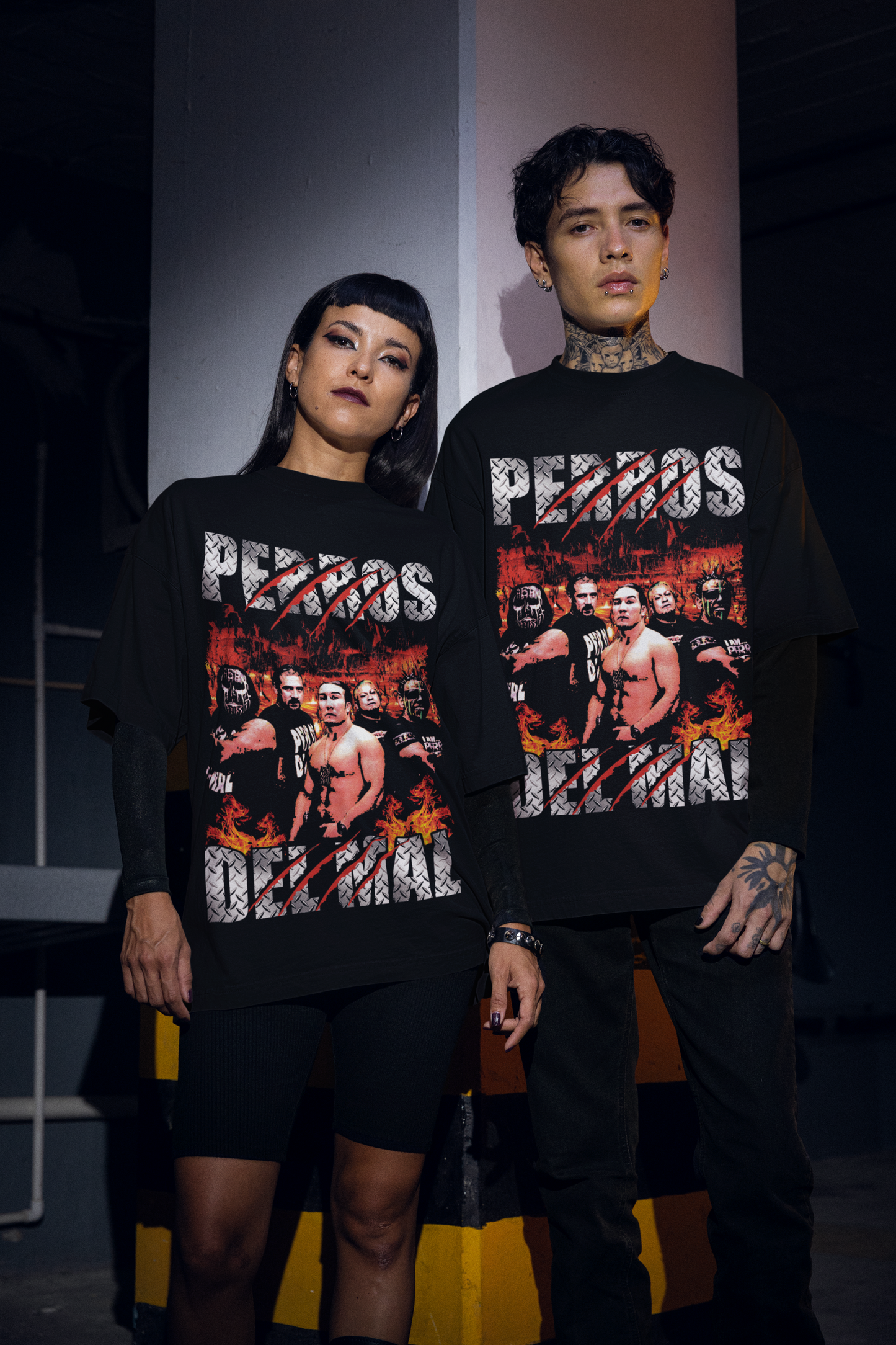 Playera Los Perros del Mal Triple AAA Vintage Retro