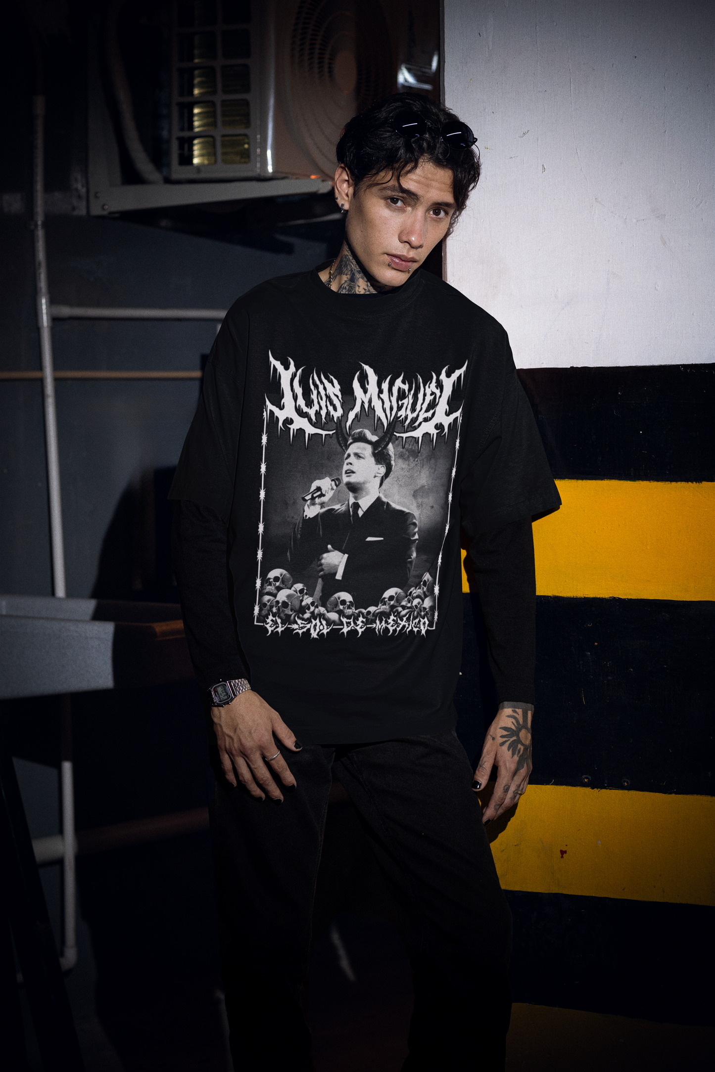 Playera Luis Miguel El Sol de México Dark Metal