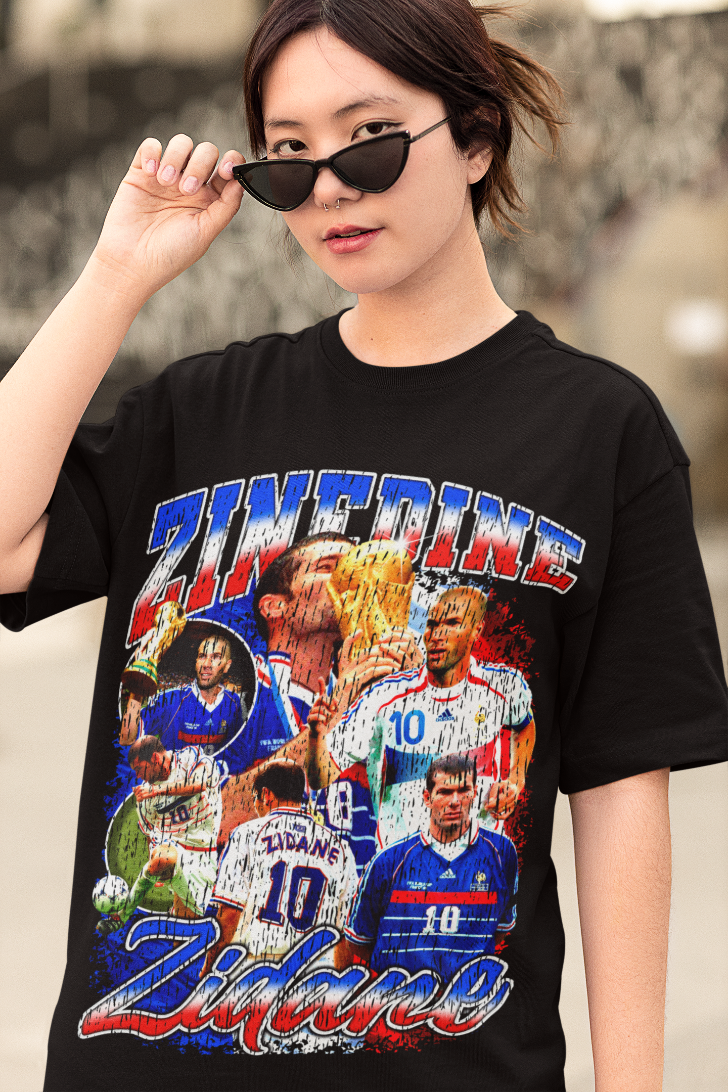 Playera Zinedine Zidane Zizou Grunge Vintage Retro