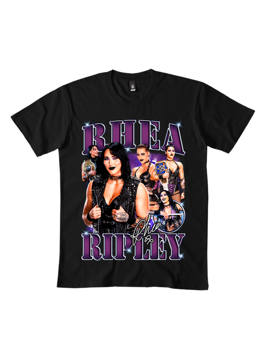 Playera Rhea Ripley WWE Vintage Retro