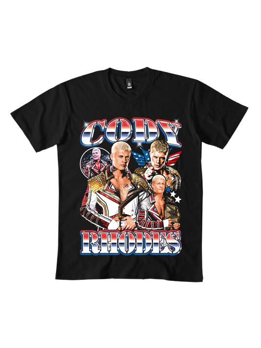 Playera Cody Rhodes American Nightmare WWE Vintage Retro