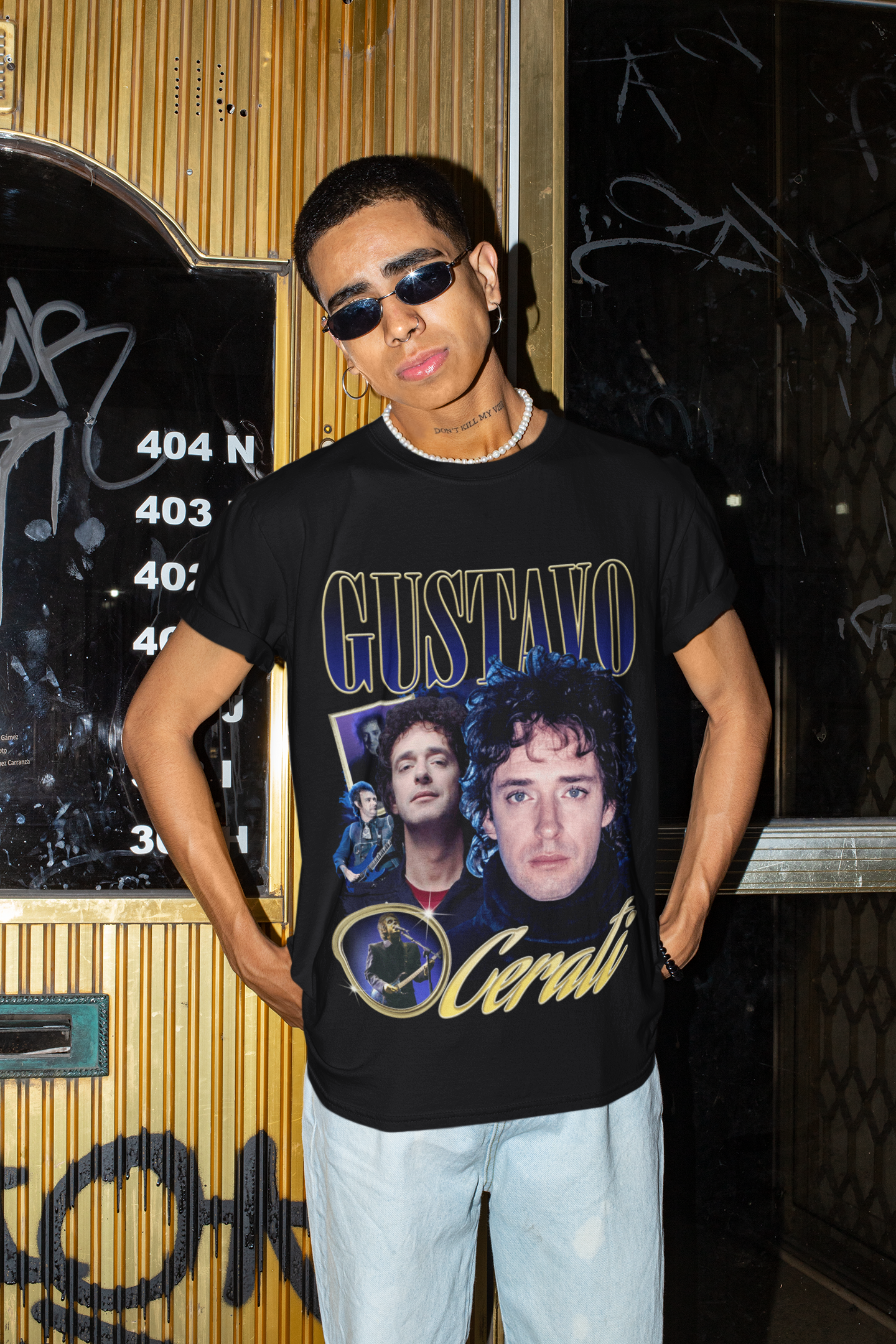 Playera Gustavo Cerati Soda Stereo Vintage